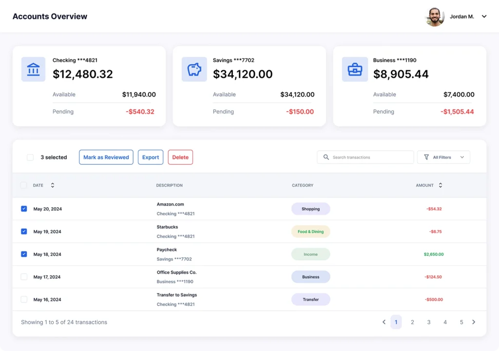 Accounts Overview